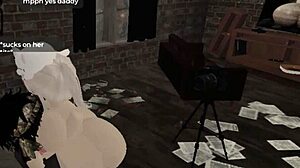 Whoa cute girl landlord can't handle that massive bbc destroying her on roblox?