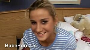 whoa, caught this beauty's huge natural teen tits bouncing free... can't look away!!