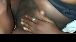 Hey check out this pretty ebony getting fingered and sucked nice