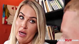 She became a teacher to secretly ride young students' cocks all day long