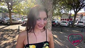 Valentina's this petite 18+ slut hooked on wild anal and hardcore sex