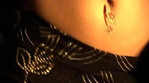 Sexy brunette's curves hint at endless intimate adventures