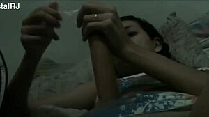 check out this juicy latina housewife masturbating wet with her toy up close