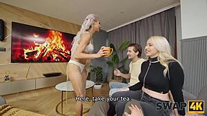 i watched veronica leal roughly fuck submissive vera jarw at the kinky wife swap party