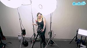 i got so horny riding sybian my wet pussy made me jerk off cameraman till he came
