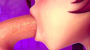 hu tao from vicineko gives the sloppiest blowjob ever??