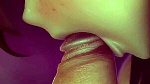 hu tao from vicineko gives the sloppiest blowjob ever??