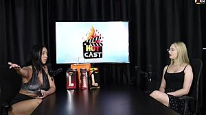 CHECK OUT vivan lola and vitória beatriz's slutty interview FULL OF FILTH in porn cast brazil part 2