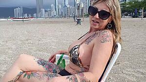 she spotted me at the beach, invited me over, ended up banging my pussy raw