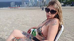 she spotted me at the beach, invited me over, ended up banging my pussy raw