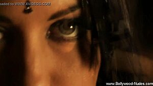 Sexy brunette's curves hint at endless intimate adventures