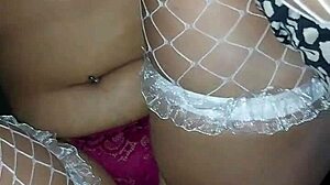 this sexy otaku latina gets pounded hard missionary style then creampied part 1