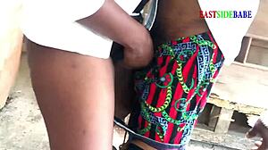 Hey, i caught my horny bbw wife riding that big black landlord cock outdoors - what a slut!