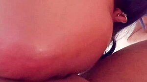 cute latina lady teases steamy blowjob encounter