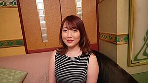 struggling with tight paizuri on h-cup lounge babe yuri's bouncy tits