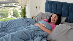 my heart raced catching hot goth step sis indica marie masturbating in my bed with lev lieben