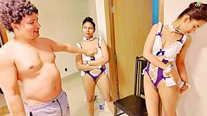 sexy teen threesome uttaran20 gets wild and wet