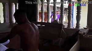 Hey, i caught my horny bbw wife riding that big black landlord cock outdoors - what a slut!