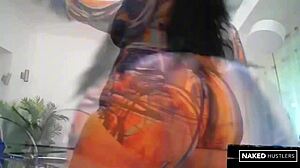 Pawg BBW Twerks Fat Ass on Huge Black Cock Stuffing Face Deepthroat Style