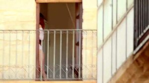 hey neighbor, you spied on me so now i'm blackmailing you - watch me strip in lingerie or else!