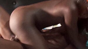 I was heading to work but got paid 200 to fuck this big tits model - my pussy got so wet for her cassava!