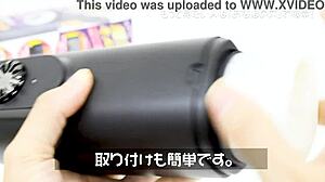 She straps into the piston machine for nonstop squirting handjob bliss