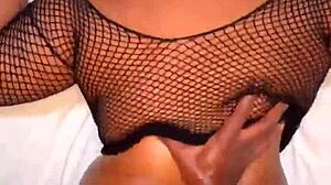 black chubby bbw takes on massive bbc for steamy session