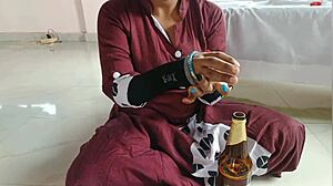 Beer fueled horny brother-in-law pounds thirsty sister-in-law