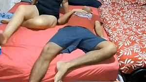 curvy latina milf massages hermanastro then sucks cock for rough sex