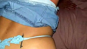 Couldn't hold back creampied this skinny shemale's tight narrow ass