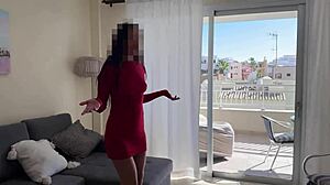 while my wife signed papers i railed the realtor's juicy pussy right there