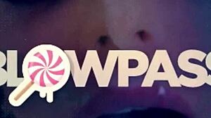 Busty redhead stepmom sucks cock during chores