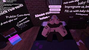 i grab bbc slut blonde for monster cock pounding at roblox place