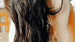 small hints she loves it bent over like a needy latina milf begging for more