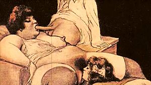 Wanna see vintage big ass tits erotic drawings up close?