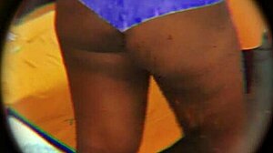 Hidden Cam Catches Huge Ass Latina Neighbor