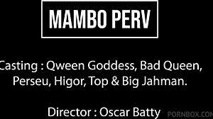 qween goddess gets slapped hard by lesbian then gangbanged dap! 😤🍑💥