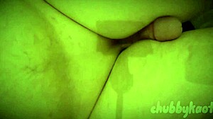 Chubbykaot gropes fat belly outdoors tickling in underwear solo