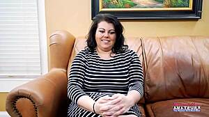 huge titted brunette winter hill rims and sucks that tasty german sausage deep