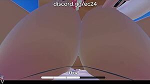 roblox slut takes rough beach pounding with deepthroat and anal frenzy