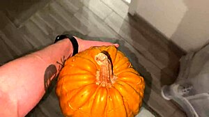 blonde milf girlfriend spreads wet pussy wide questioning pumpkin or tight hole for pounding