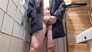 sauna girl fingers wet pussy to hot orgasm in public outdoor delight