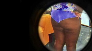 Hidden Cam Catches Huge Ass Latina Neighbor