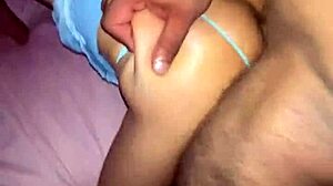 Couldn't hold back creampied this skinny shemale's tight narrow ass