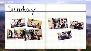 Three slaves fed huge loads smeared everywhere 😈💦