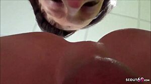 hey, that dirty german stepmom licks her stepson's ass so nasty!!