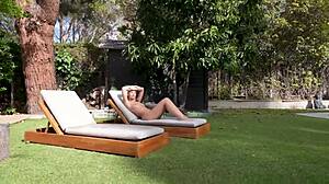 slutty british stepsis lily phillips sunbathes naked sucking cock