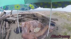 on tenerife nudist beach stepdaughter strokes stepdad cock shamelessly caught voyeur