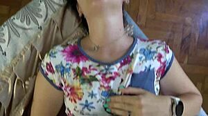 Hot Pregnant Milf Anna Delivers Close-Up Blowjob Then Fucks Missionary Hard