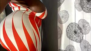 damn check this fat ebony bbw ass slammed balls deep in homemade pussy wrecking!